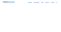 Desktop Screenshot of pioneergymnastics.com